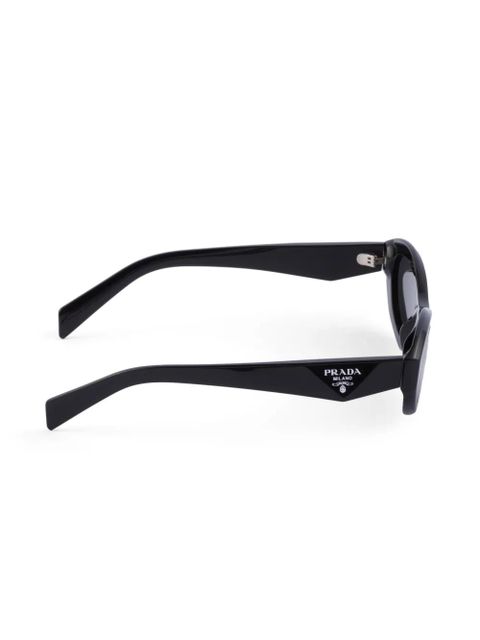 Prada Eyewear Symbole oval-frame sunglasses - Black