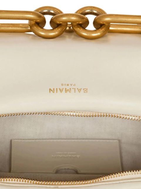 Balmain medium Sync leather shoulder bag - White