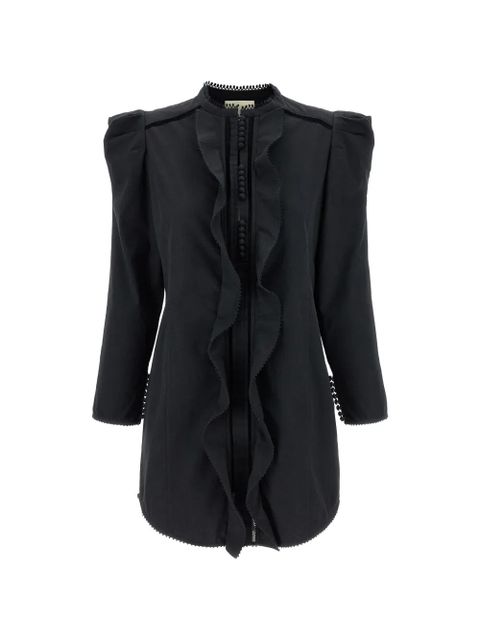 ISABEL MARANT Chantal ruffled mini dress - Black - zdjęcie produktu nr 1