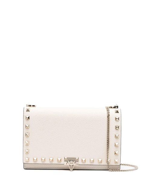 Valentino Garavani Rockstud leather crossbody bag - Neutrals - zdjęcie produktu nr 1