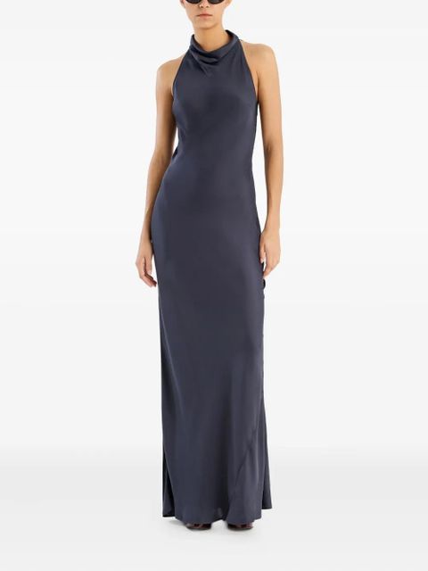 ROTATE BIRGER CHRISTENSEN lace-insert maxi dress - Blue