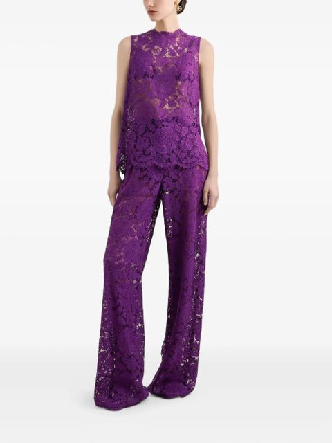 Dolce & Gabbana DNA lace-detailing top - Purple - zdjęcie produktu nr 2