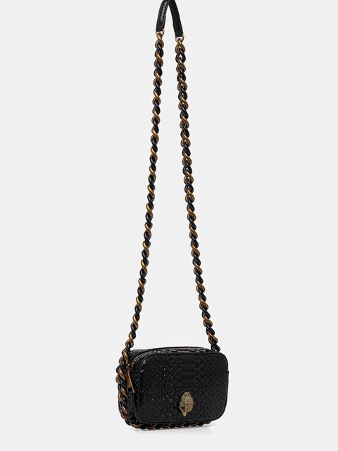 Kurt Geiger London torebka skórzana KENSINGTON kolor czarny 9321100719