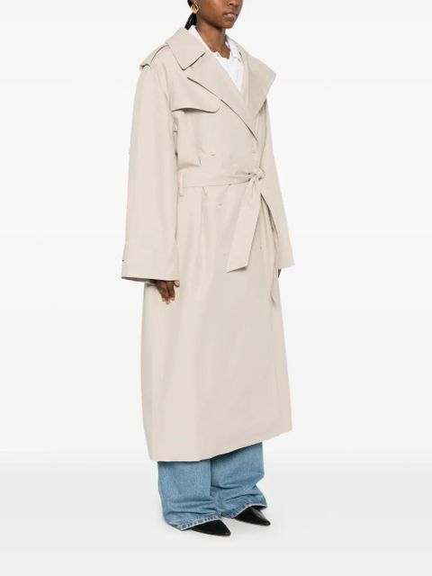 The Frankie Shop Riva belted trench coat - Neutrals