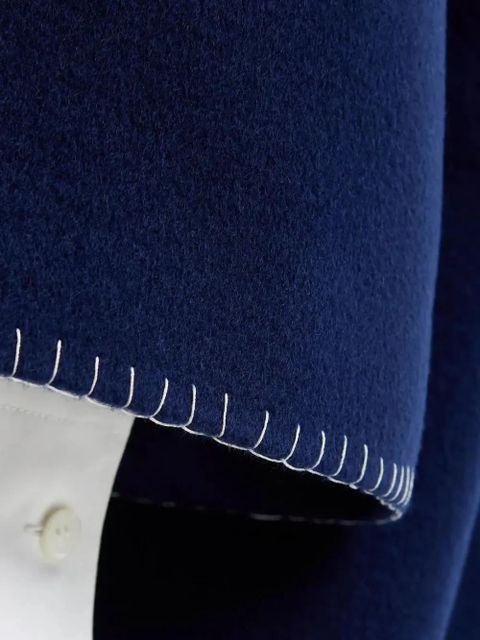 Marni embroidered coat - Blue