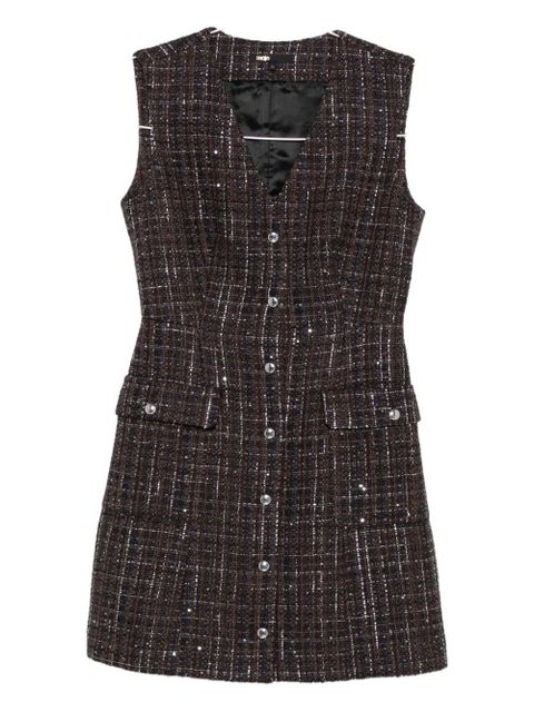 Maje buttoned tweed dress - Brown - zdjęcie produktu nr 2