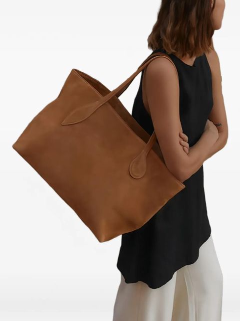Liffner Rhum Sprout calf suede tote bag - Brown - zdjęcie produktu nr 2