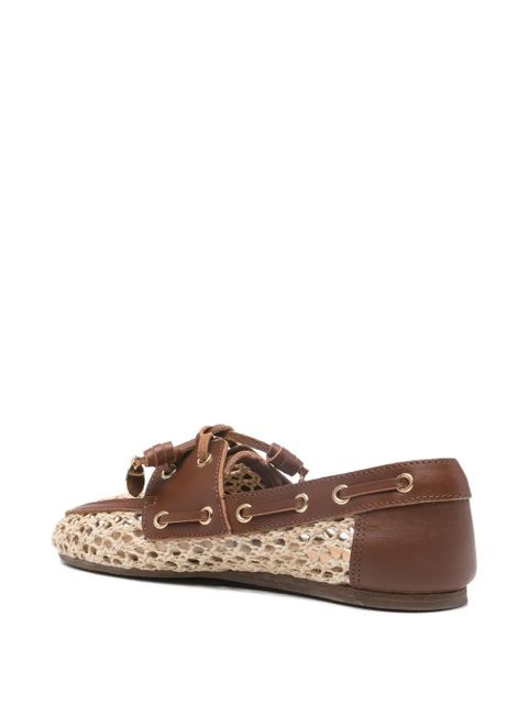 Ancient Greek Sandals Pliaria boat shoes - Brown