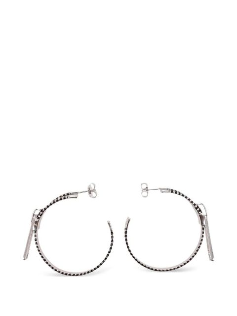 Marc Jacobs Zipper hoop earrings - Silver - zdjęcie produktu nr 1