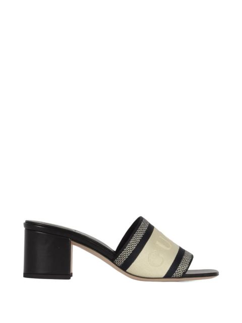 Gucci logo-band sandals - Neutrals - zdjęcie produktu nr 1