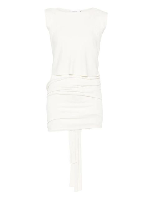 Aya Muse draped mini dress - White - zdjęcie produktu nr 1