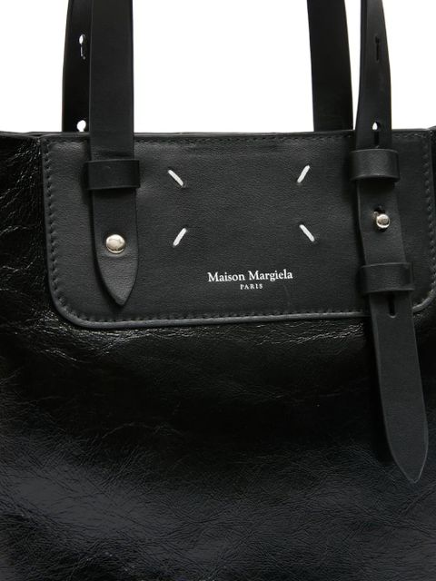 Maison Margiela mini Vertcal strap tote bag - Black