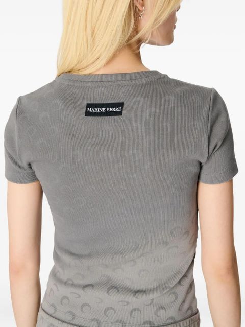 Marine Serre Moon faded T-shirt - Grey