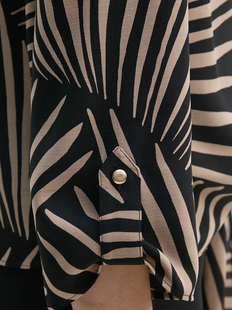 Joseph Ribkoff bluzka damska kolor czarny wzorzysta 251083