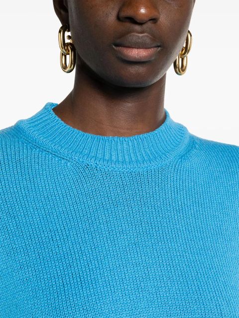 Jil Sander crew-neck cashmere jumper - Blue