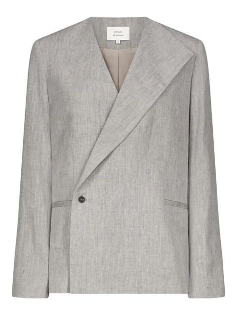 LouLou de Saison Suna asymmetrical blazer - Grey - zdjęcie produktu nr 1