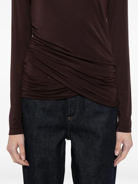 AGOLDE Twist Eve T-shirt - Brown