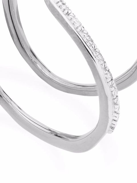 Monica Vinader Riva open wrap ring - Silver