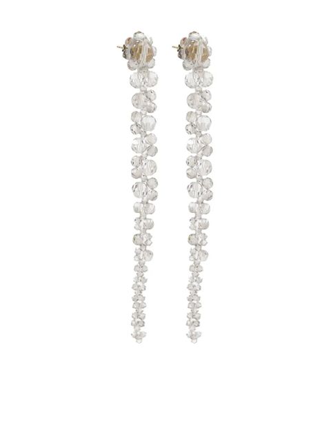 Simone Rocha crystal-embellished earrings - Grey - zdjęcie produktu nr 2