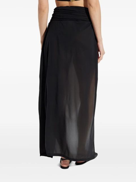 Balmain transparent beach cover-up - Black