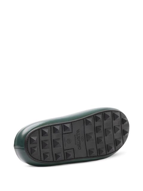 Valentino Garavani round-toe slides - Green