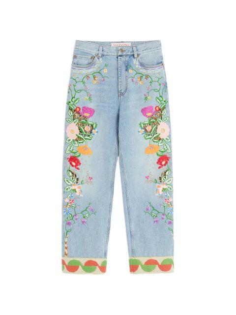 Valentino Garavani embroidered jeans - Blue - zdjęcie produktu nr 1