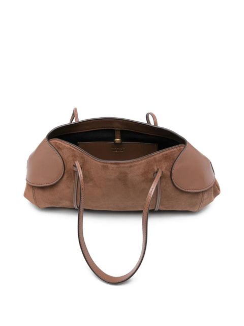 NEOUS panelled shoulder bag - Brown