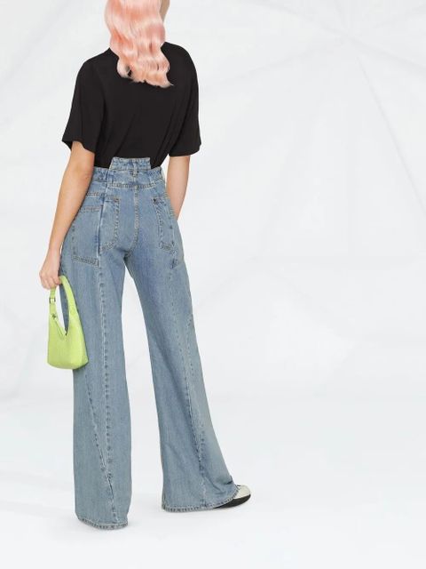 ROTATE BIRGER CHRISTENSEN Aster logo T-shirt - Black