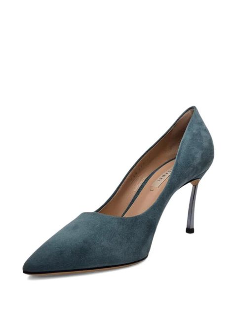 Casadei 80mm Blade pumps - Green