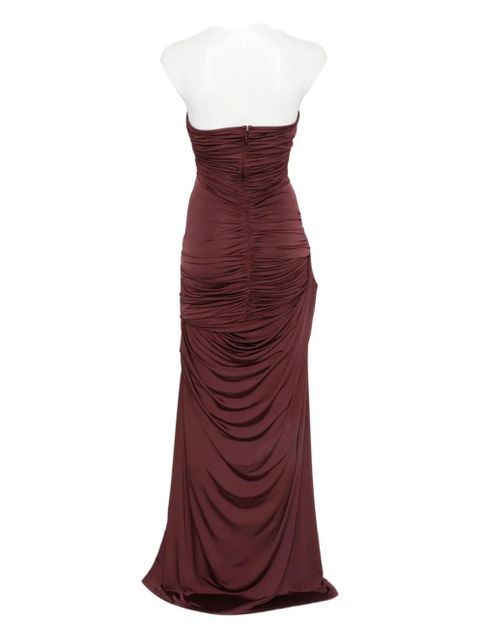 Paris Georgia draped maxi dress - Red