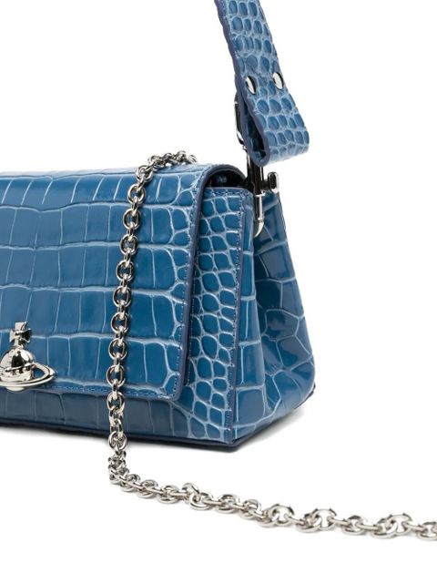 Vivienne Westwood medium Hazel leather shoulder bag - Blue