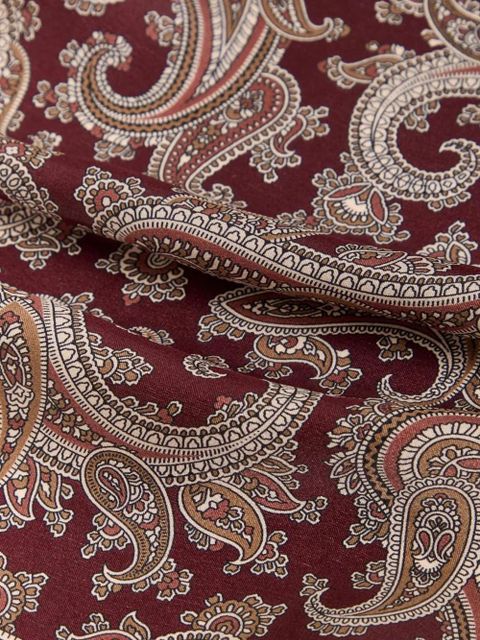 Saint Laurent paisley scarf - Red - zdjęcie produktu nr 2