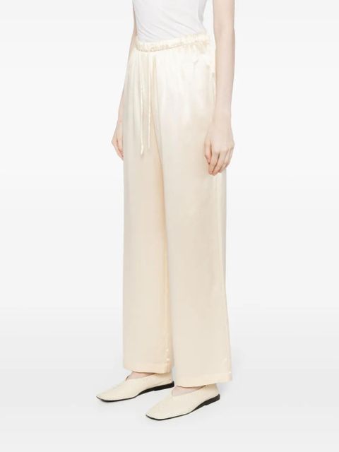 Reformation Olina silk trousers - Neutrals