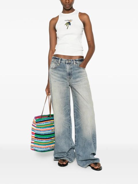 FARM Rio embroidered tank top - White - zdjęcie produktu nr 2