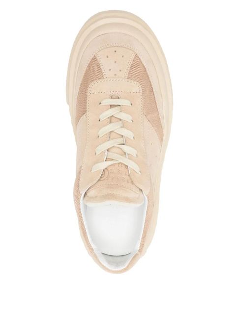 MM6 Maison Margiela suede-panelled sneakers - Neutrals