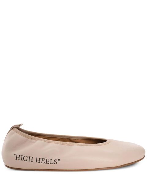 Off-White High Heels ballerina shoes - Neutrals - zdjęcie produktu nr 1
