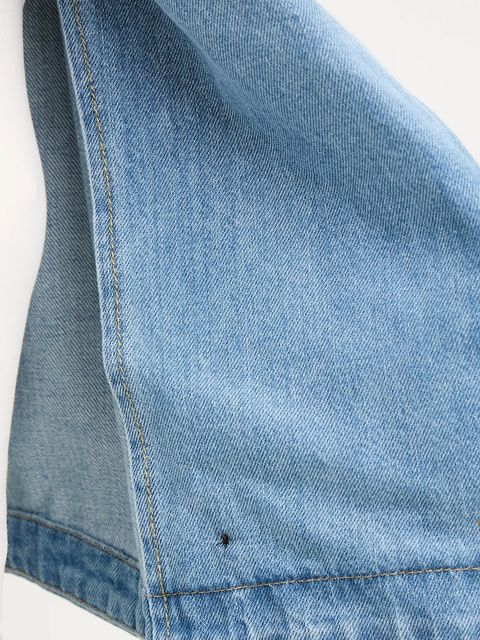 ERMANNO Firenze kurtka jeansowa kolor niebieski przejściowa 56TD002EI4