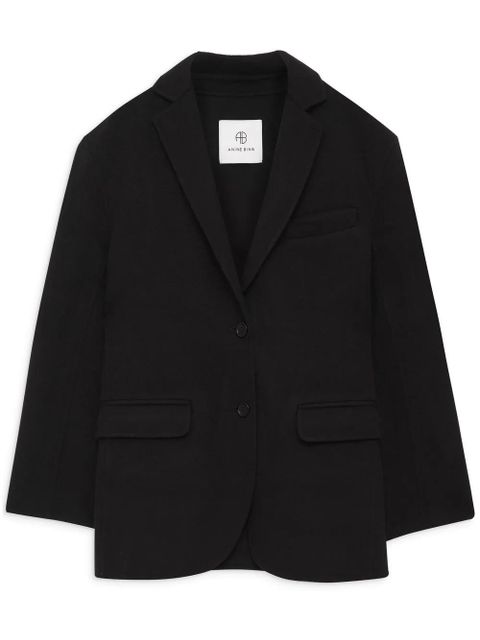 ANINE BING Quinn single-breasted blazer - Black - zdjęcie produktu nr 1