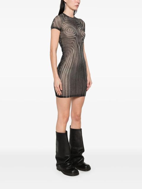 Jean Paul Gaultier Spiral mini dress - Black - zdjęcie produktu nr 2