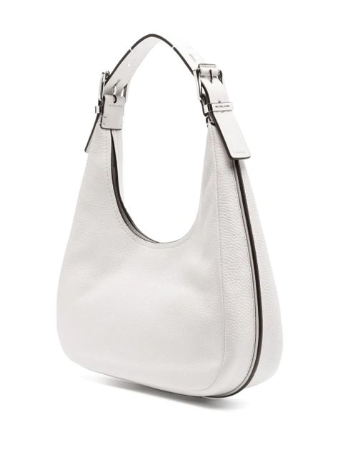 Michael Kors small Nolita pebbled hobo shoulder bag - White