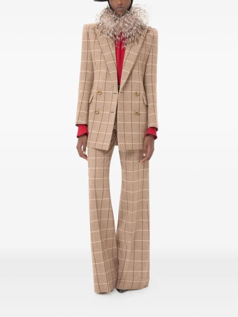 Valentino Garavani windowpane-check double-breasted blazer - Neutrals - zdjęcie produktu nr 2
