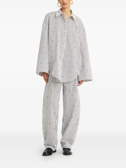ROTATE BIRGER CHRISTENSEN stripe-pattern shirt - White - zdjęcie produktu nr 2