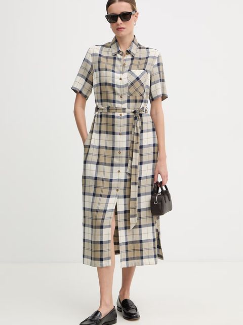 Barbour sukienka z lnem Fern - zdjęcie produktu nr 1