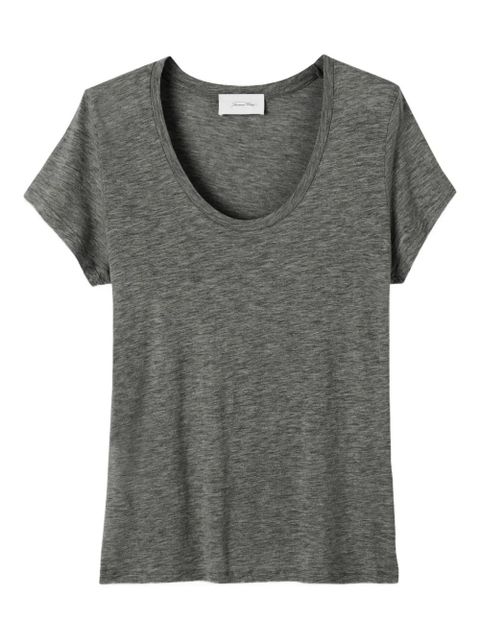 American Vintage scoop-neck short-sleeved T-shirt - Grey - zdjęcie produktu nr 1