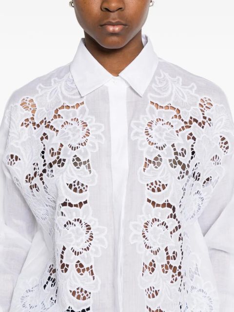 Max Mara Cali lace shirt - White