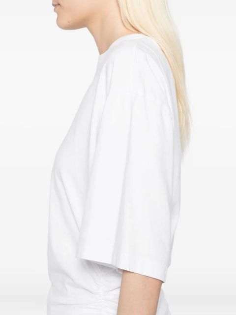 AGOLDE Shari cotton T-shirt - White