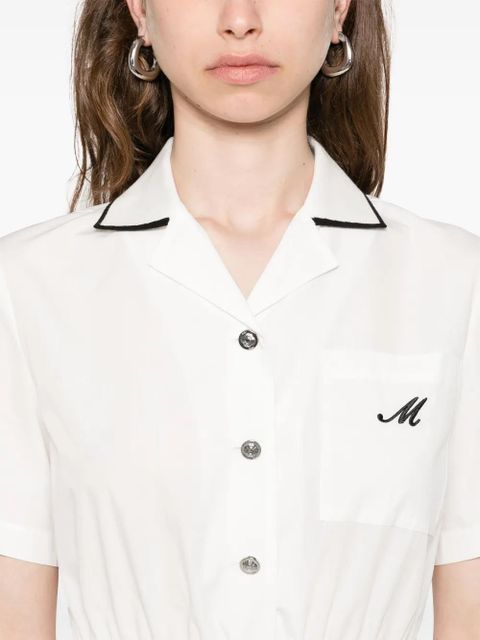 Maje short-sleeve shirt dress - White