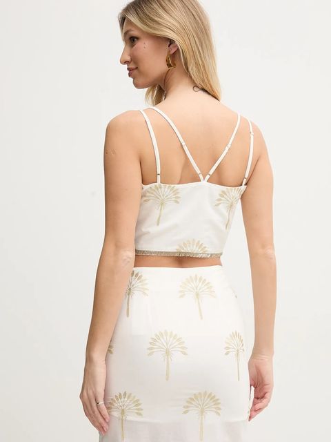 Simona Corsellini komplet damski kolor beżowy P25CPTG001