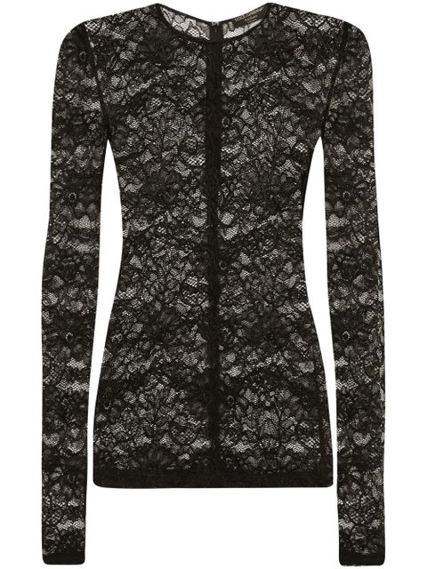 Dolce & Gabbana lace top - Black - zdjęcie produktu nr 1