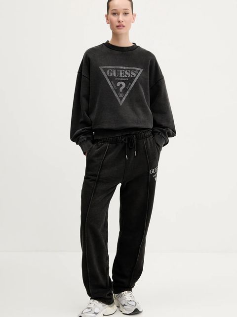 Guess Originals bluza bawełniana damska kolor czarny z nadrukiem M5GQ35 K68I4